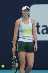 Caroline Wozniacki – Practice Prior to the Start of the Miami Open Tennis Tournament 03/16/2019
