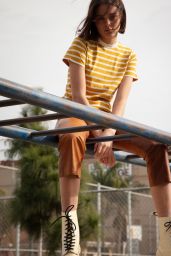 Charlotte Lawrence - Hanes x Karla Stripes Collection 2019