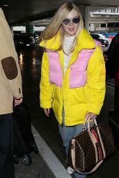 Elle Fanning at LAX Airport in LA 03/06/2019
