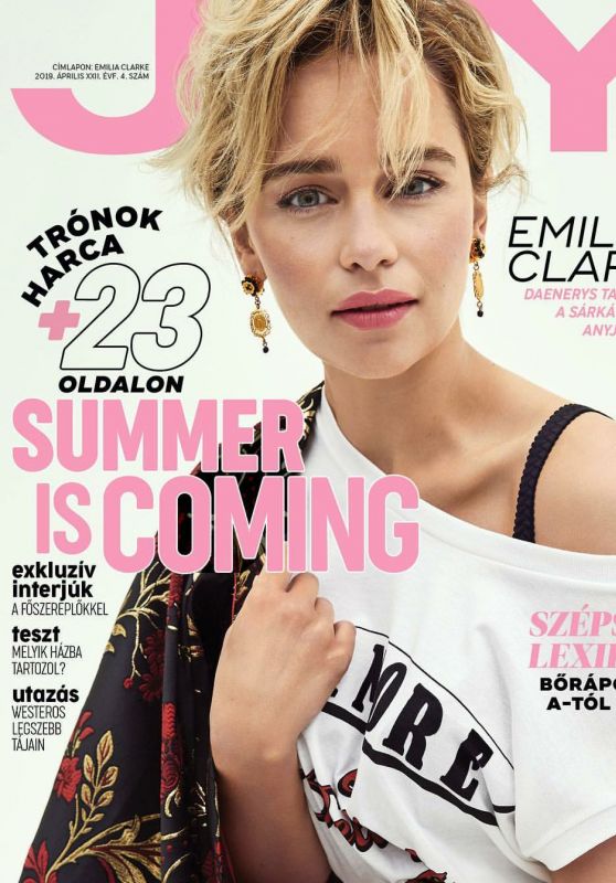 Emilia Clarke - Joy Magazine Hungary April 2019 Cover