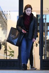 Emilia Clarke - Shopping at Barneys New York Department Store in NYC 03/02/2019