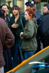 Emily Osment and Brittany Snow - "Sisters" Set in NYC 03/26/2019