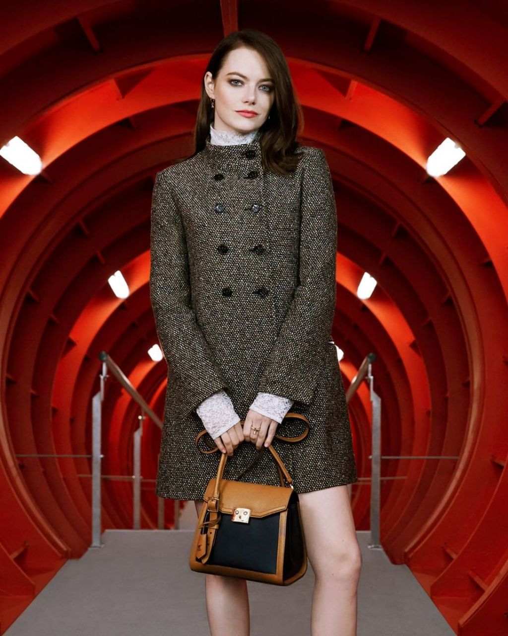 Photo : Emma Stone - Front Row du défilé Louis Vuitton prêt-à