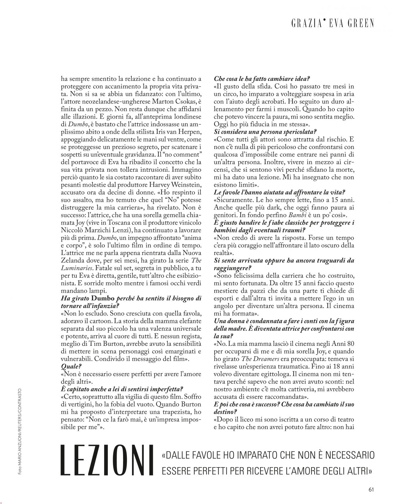 Eva Green - Grazia Magazine Italia March 2019 Issue • CelebMafia
