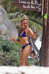 Gabby Allen in a Blue Bikini - Tulum Mexico 03/08/2019