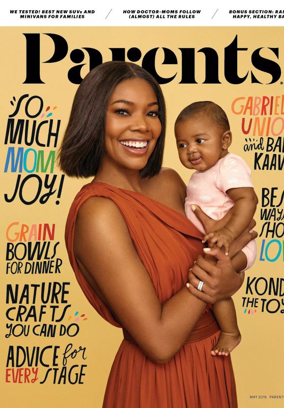 Gabrielle Union - Parents Magazine May 2019 Cover