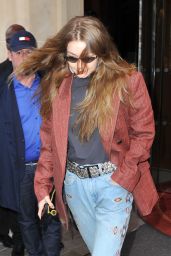 Gigi Hadid Casual Style - Out in Paris 03/02/2019