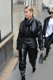 Hailey Rhode Bieber - Arriving at a Ftting for Louis Vuitton Fashion Show in Paris 03/03/2019