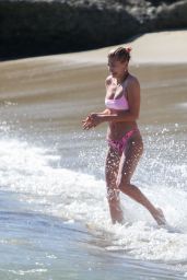 Hailey Rhode Bieber in a Pink Bikini 03/17/2019