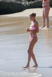 Hailey Rhode Bieber in a Pink Bikini 03/17/2019