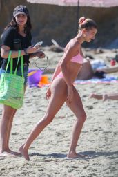 Hailey Rhode Bieber in a Pink Bikini 03/17/2019