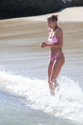 Hailey Rhode Bieber in a Pink Bikini 03/17/2019
