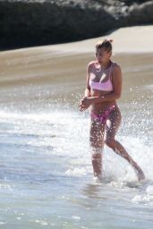 Hailey Rhode Bieber in a Pink Bikini 03/17/2019