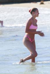 Hailey Rhode Bieber in a Pink Bikini 03/17/2019