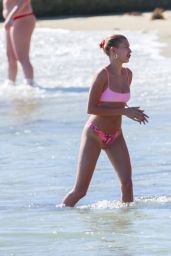 Hailey Rhode Bieber in a Pink Bikini 03/17/2019