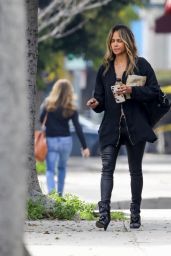 Halle Berry in Skin-Tight Leather Pants 03/19/2019