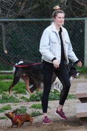 Ireland Baldwin at a Dog Park in Hollywood Hills 03/13/2019