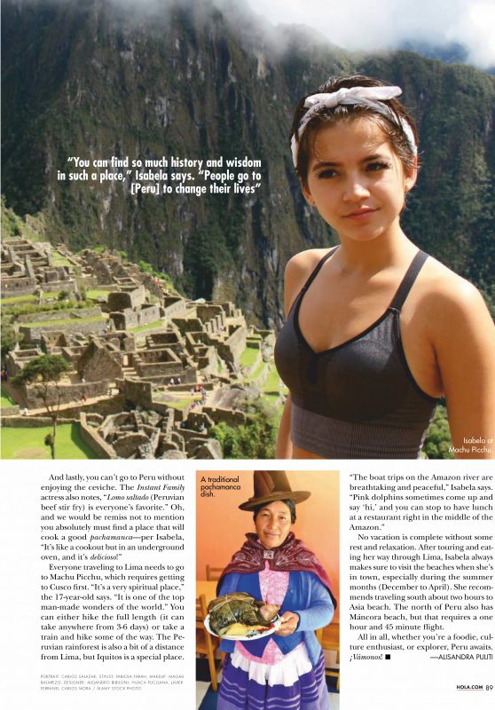 Isabela Moner - Hola! Magazine USA April 2019 Issue