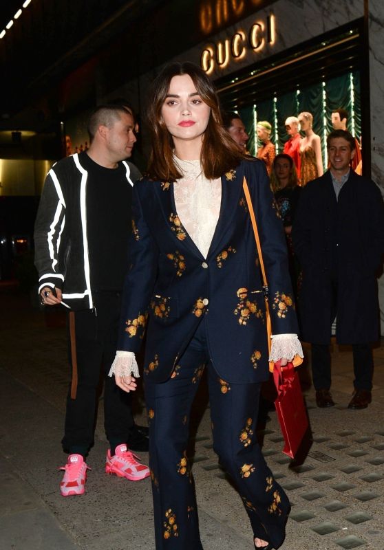 Jenna Coleman - Leaving a Gucci Party in London 03/28/2019