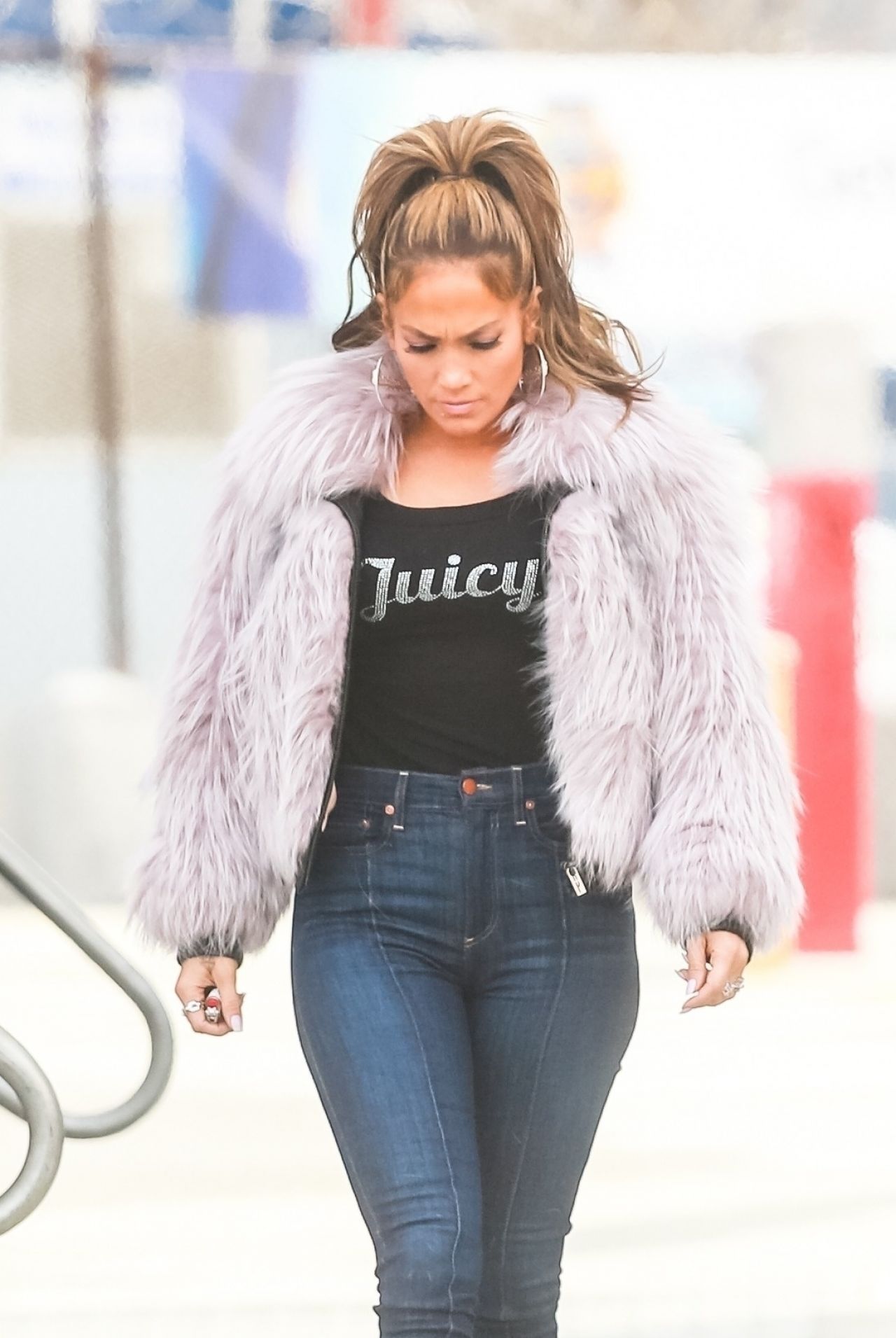 Jennifer Lopez 2000s Inspired Look - "Hustlers" Movie Set 03/27/2019