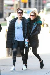 Jennifer Lopez With Her Sister Lynda in NYC 03/18/2019