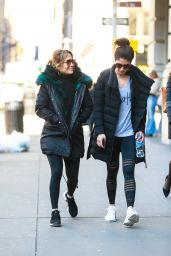 Jennifer Lopez With Her Sister Lynda in NYC 03/18/2019