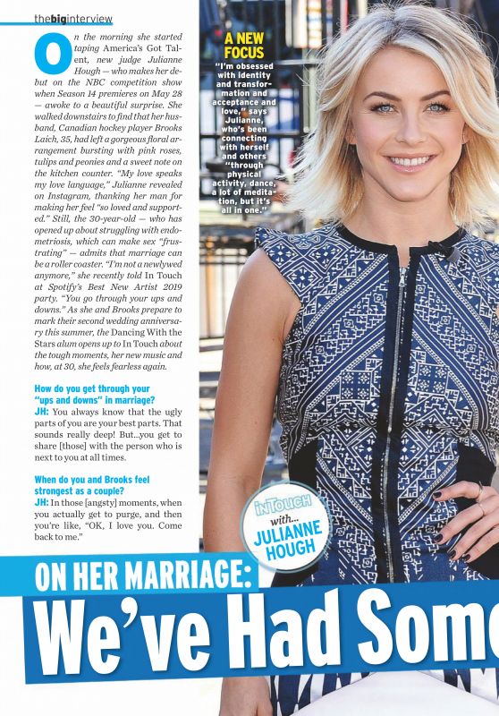 Julianne Hough - In Touch Weekly Magazine April 2019 Issue