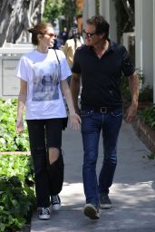 Kaia Gerber and Rande Gerber - Shopping in West Hollywoood 03/26/2019
