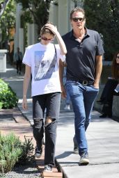 Kaia Gerber and Rande Gerber - Shopping in West Hollywoood 03/26/2019