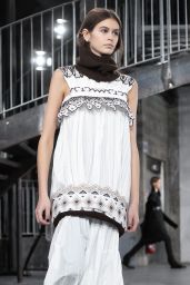 Kaia Gerber Walks Sacai Fashion Show at the Paris Fashion Week 03/04/2019
