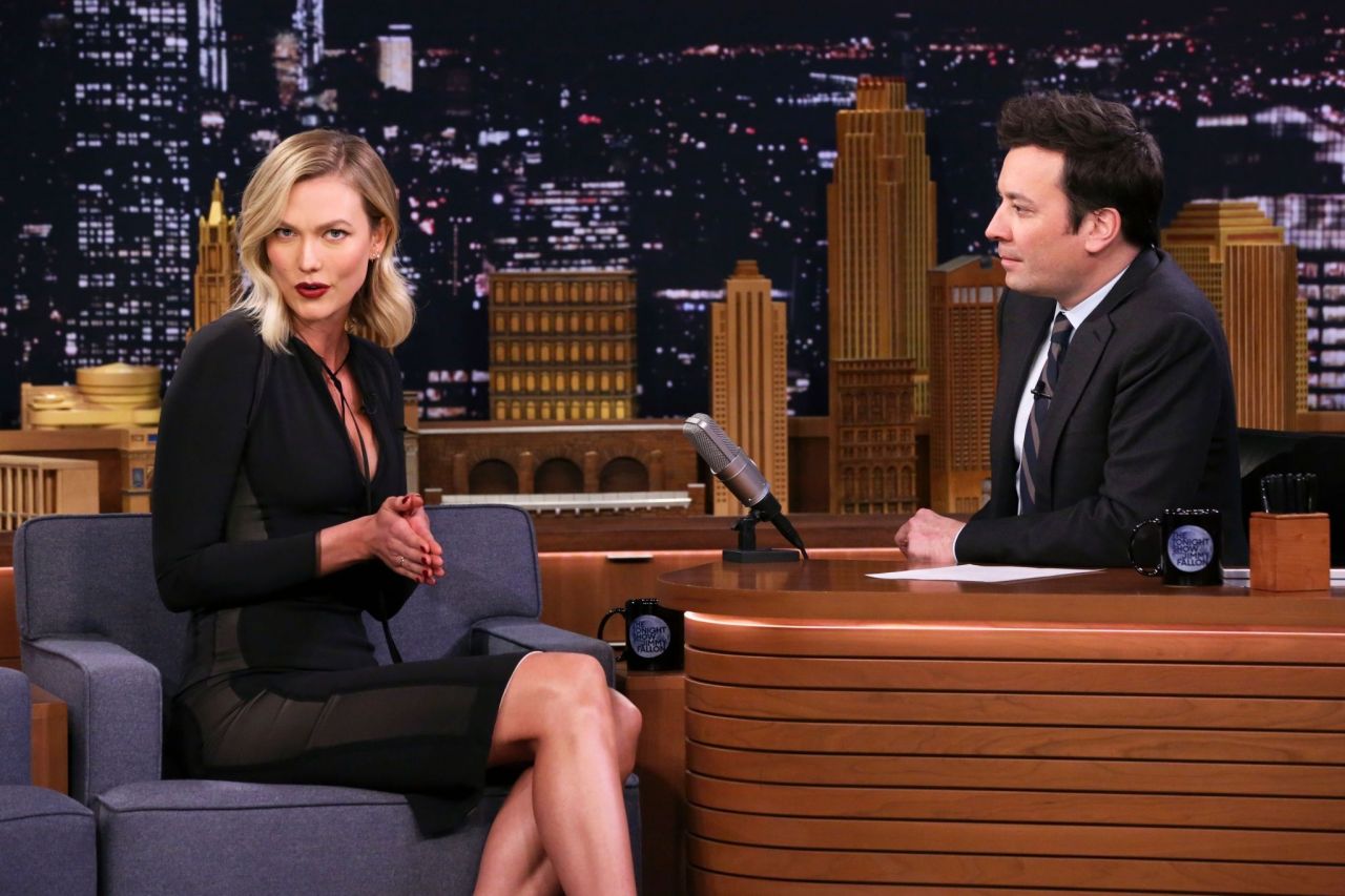 Karlie Kloss - The Tonight Show Starring Jimmy Fallon in NYC 3/11/2019 ...