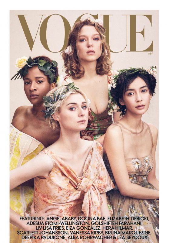 Léa Seydoux, Elizabeth Debicki, Adesua Etomi-Wellington and Angelababy - Vogue US April 2019