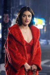 Lucy Hale - Filming "Kate Keene" in NYC 03/22/2019