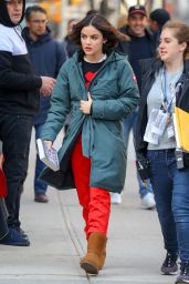Lucy Hale - Leaving "Katy Keene" Set in NYC 03/20/2019