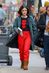 Lucy Hale - Leaving "Katy Keene" Set in NYC 03/20/2019