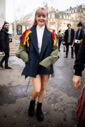 Maisie Williams - SACAI Fashion Show at the Paris Fashion Week 03/04/2019