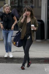Milla Jovovich - Out for Coffee in LA 03/19/2019