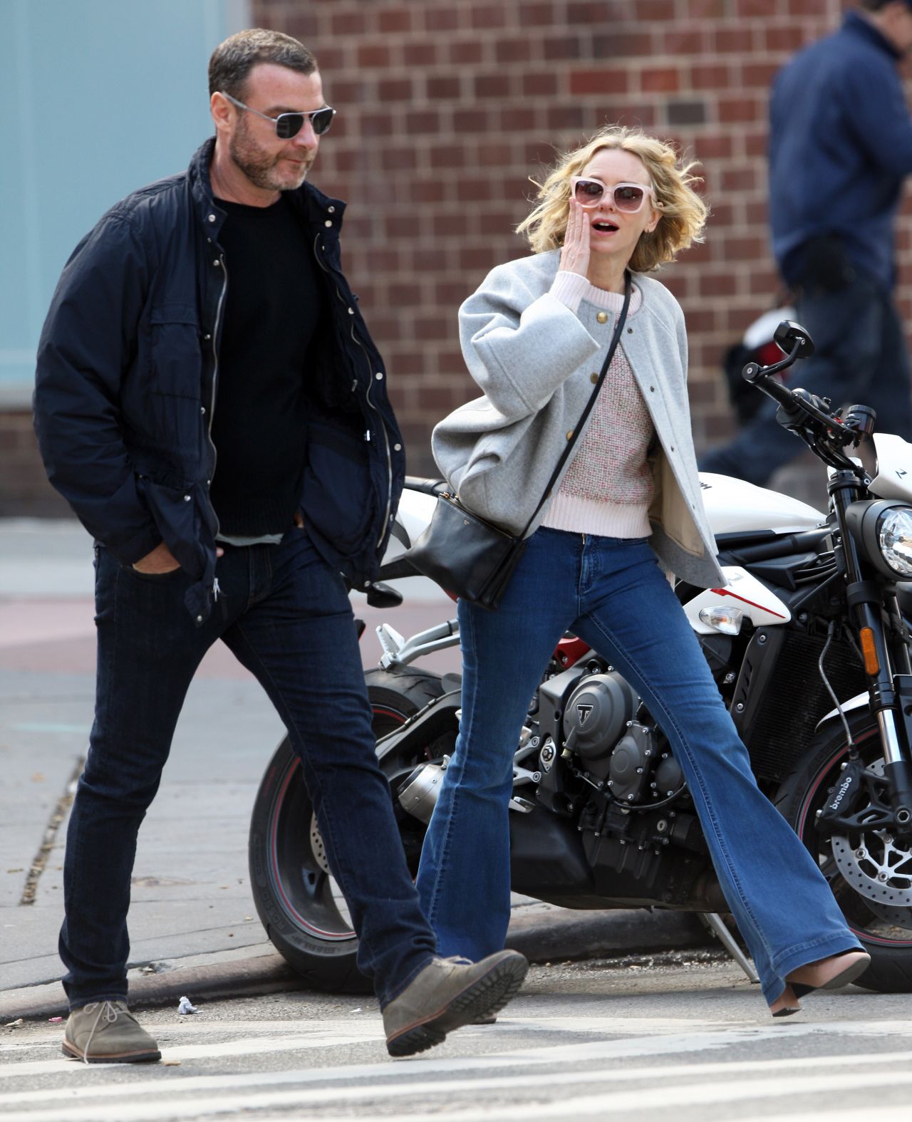 Naomi Watts and Liev Schreiber - New York City 03/14/2019 • CelebMafia