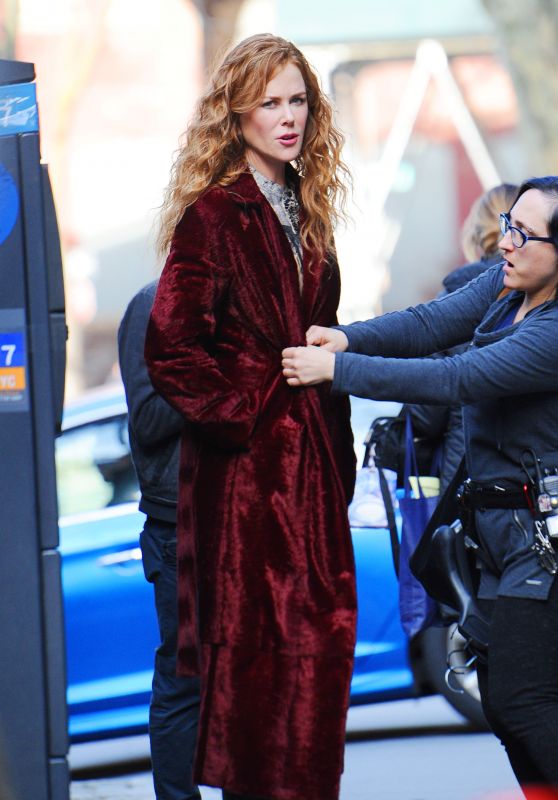Nicole Kidman - Filming "The Undoing" in NYC 03/20/2019