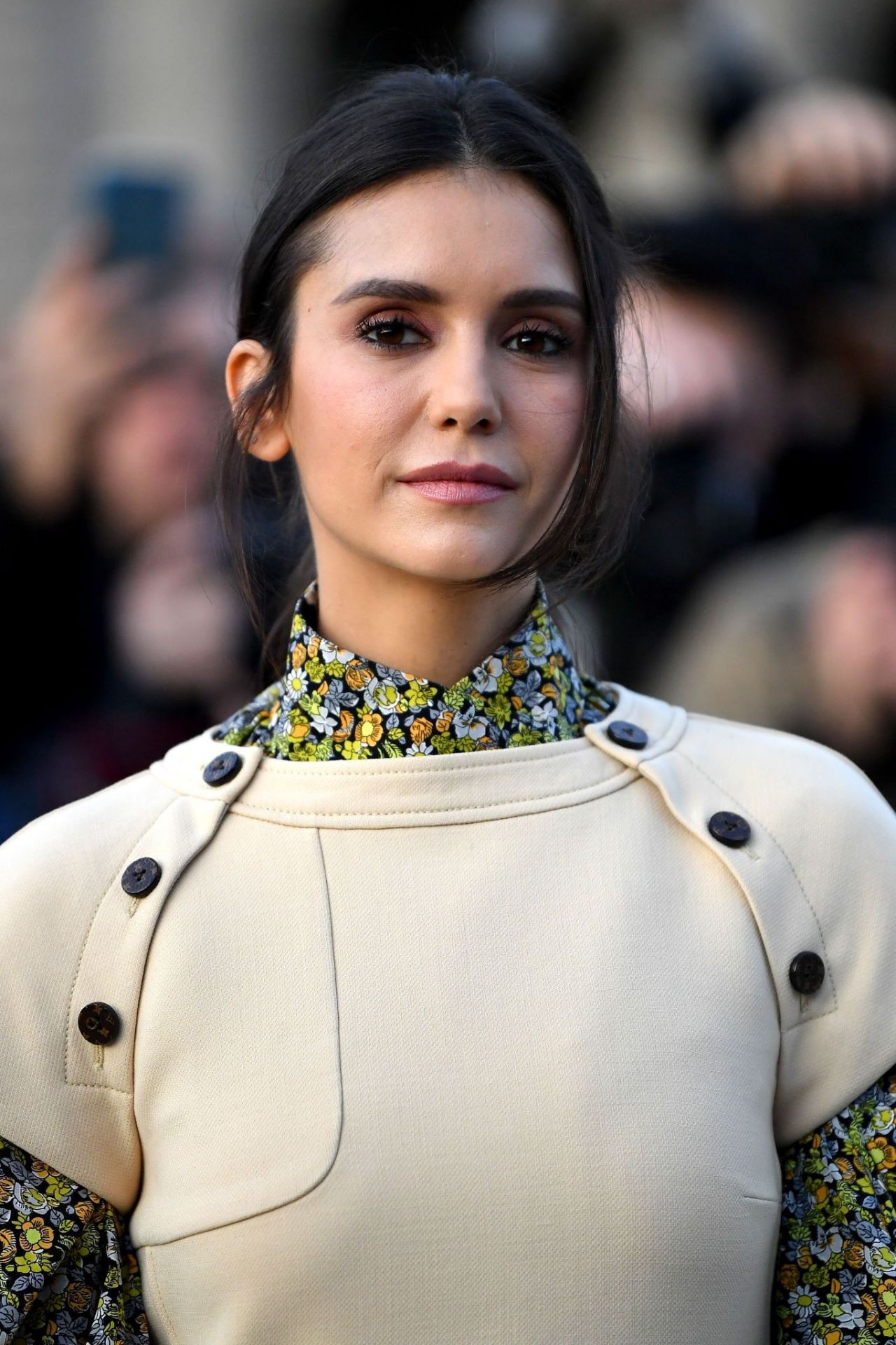 Nina Dobrev attends the Louis Vuitton Cruise 2020 Fashion Show at