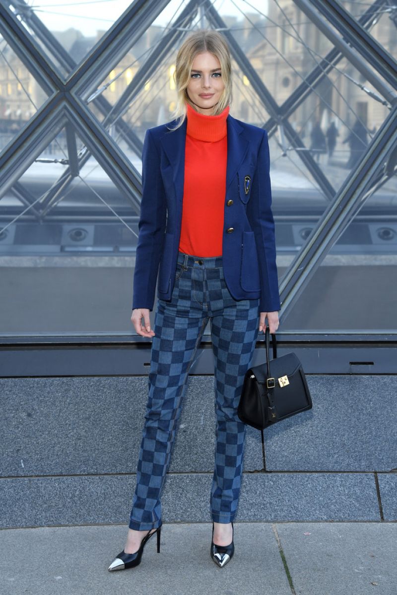 She's a long way from Summer Bay! Former Home and Away star Samara Weaving  smoulders in head-to-toe Louis Vuitton as she attends Paris Fashion Week