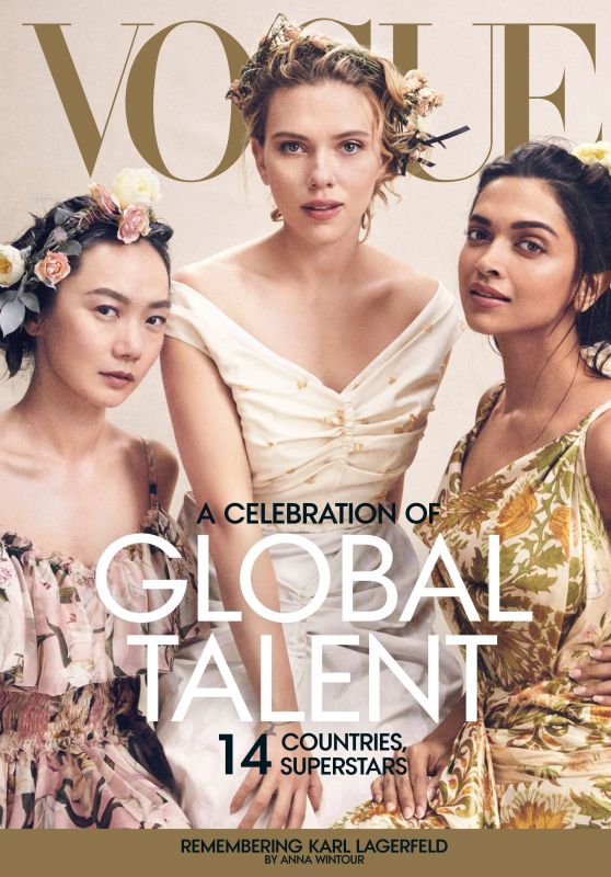 Scarlett Johansson, Doona Bae and Deepika Padukone - Vogue US April 2019 Cover and Photos