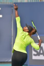 Serena Williams – Practises During the Miami Open Tennis Tournament 03/20/2019