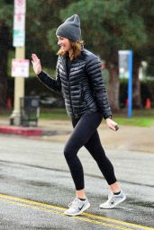 Shantel VanSanten in Tights - Out for Coffee in Los Angeles 03/03/2019