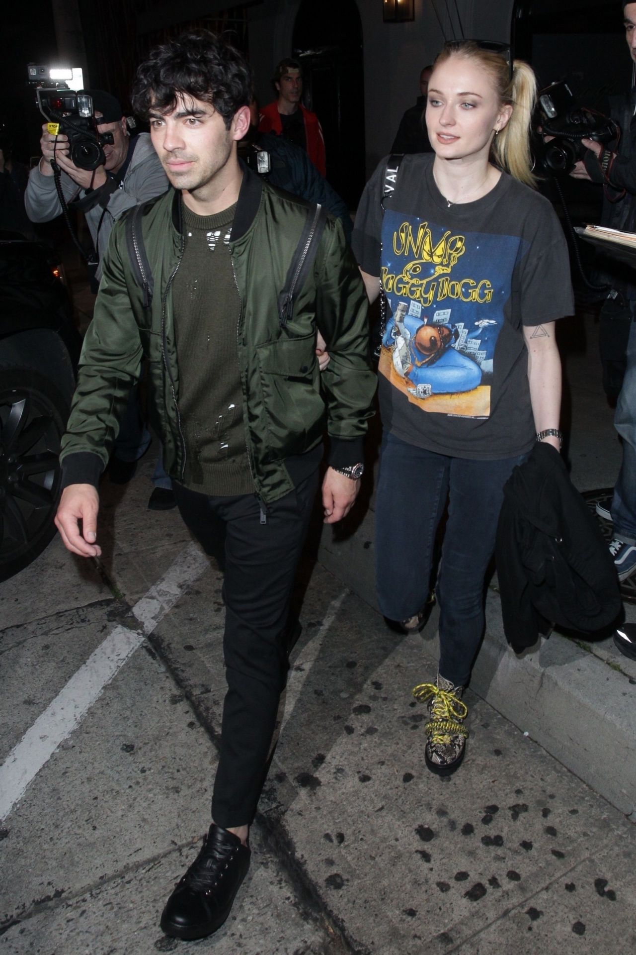 Sophie Turner and Joe Jonas - Craig's in West Hollywood 03 