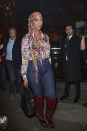 Tyra Banks – Arriving at the Tommy Hilfiger Fashion Show in Paris 03/02/2019