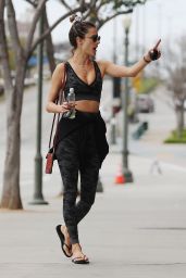 Alessandra Ambrosio in Gym Ready Outfit 04/07/2019