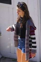 Alessandra Ambrosio in Jeans Shorts - Santa Monica 04/11/2019