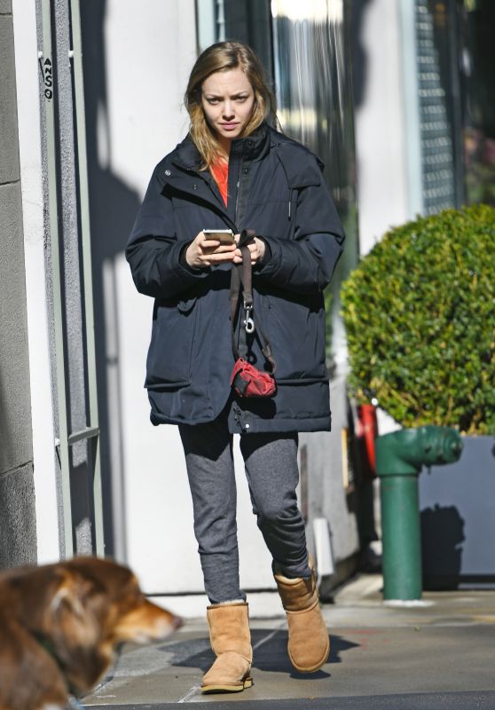 Amanda Seyfried - Walks Her Dog in New York 04/02/2019
