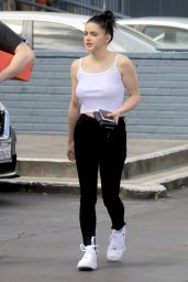 Ariel Winter in White Tank and Tight Black Jeans 04/05/2019